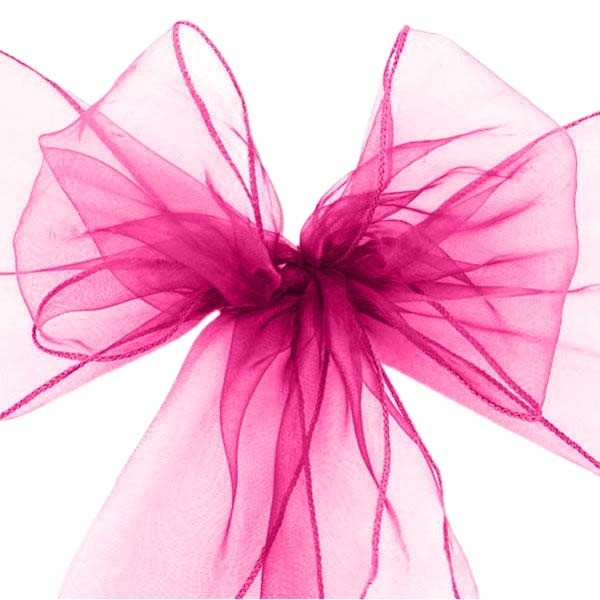 Stoel Sjerp Organza Fuchsia afbeelding