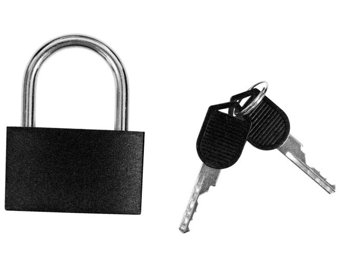 Hangslot 43MM Zwart afbeelding