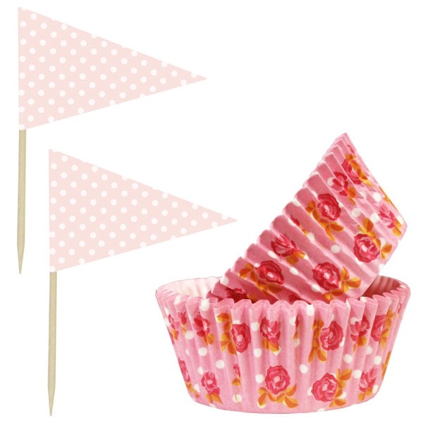 Cupcake Set RozeØ11cm afbeelding