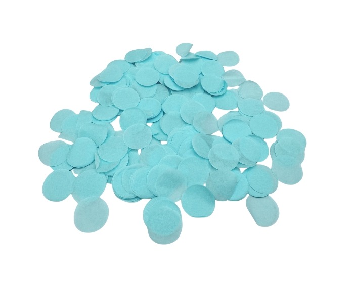 Zijdevloei Confetti Lichtblauw - 40 gram afbeelding
