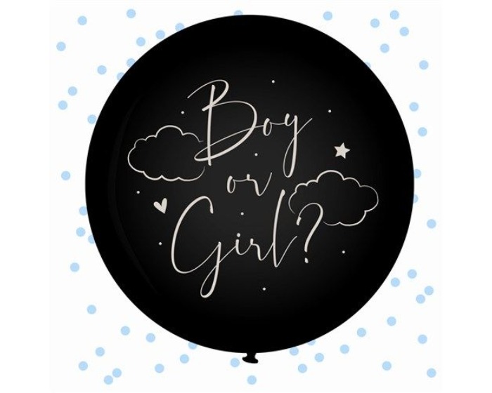 Ballon Boy or Girl Gender Reveal - Blauw - 61cm afbeelding