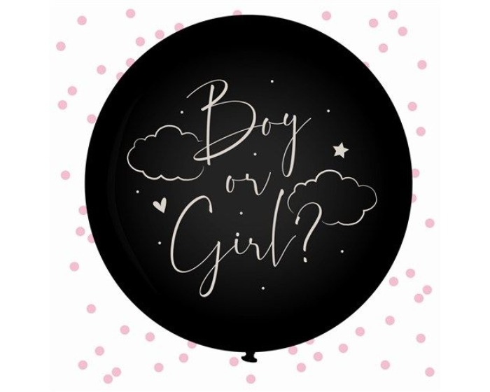Ballon Boy or Girl Gender Reveal - Roze - 61cm afbeelding