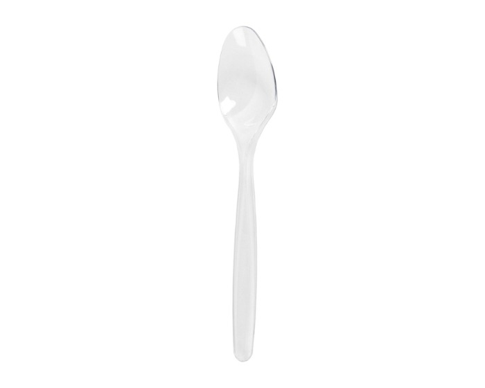 Plastic Lepels Transparant - 50 stuks afbeelding