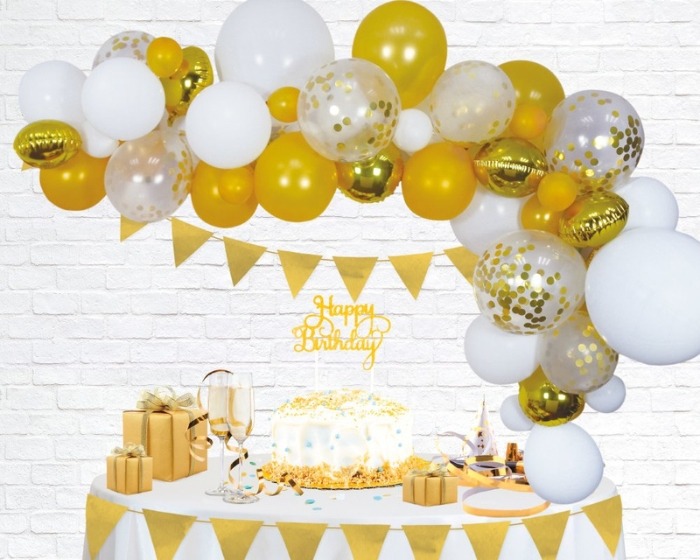 Ballonnenboog Set Goud (4m) afbeelding