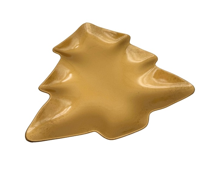 Serveerschaal Kerstboom Goud afbeelding