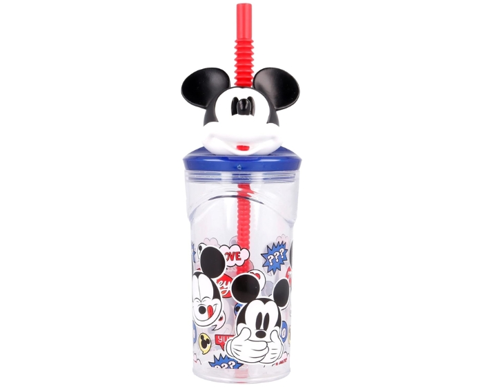 Drinkbeker - met rietje - Mickey Mouse 3D - 360ml afbeelding