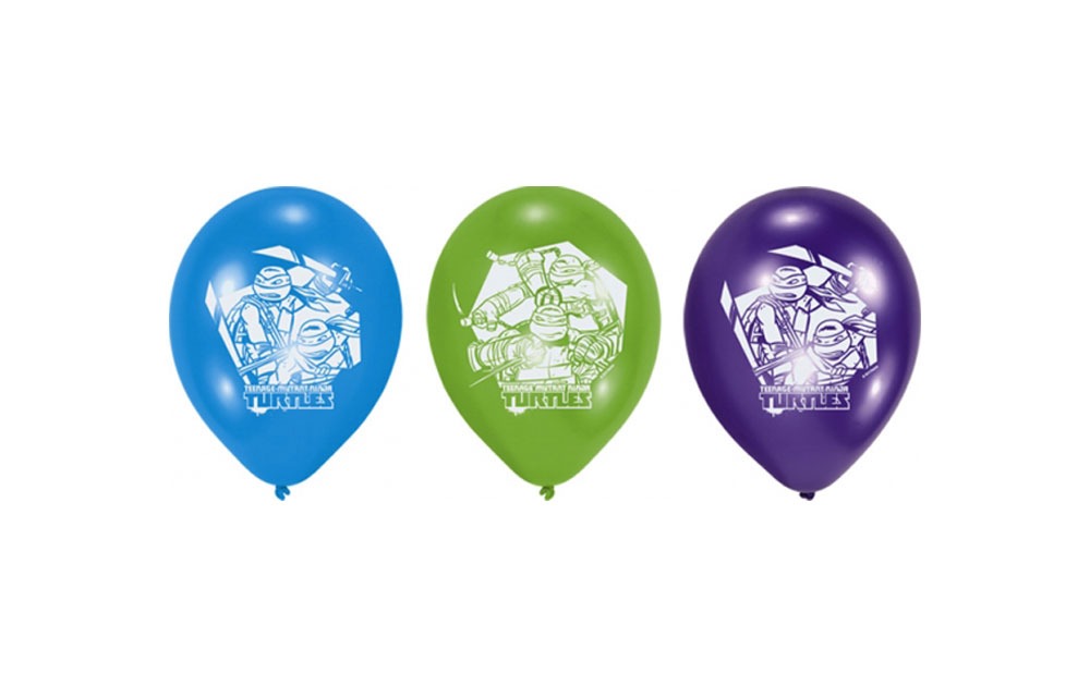 Ballon Ninja Turtles - 6 stuks afbeelding