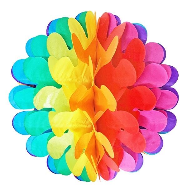 Honeycomb PonPonØ28cm Mix afbeelding