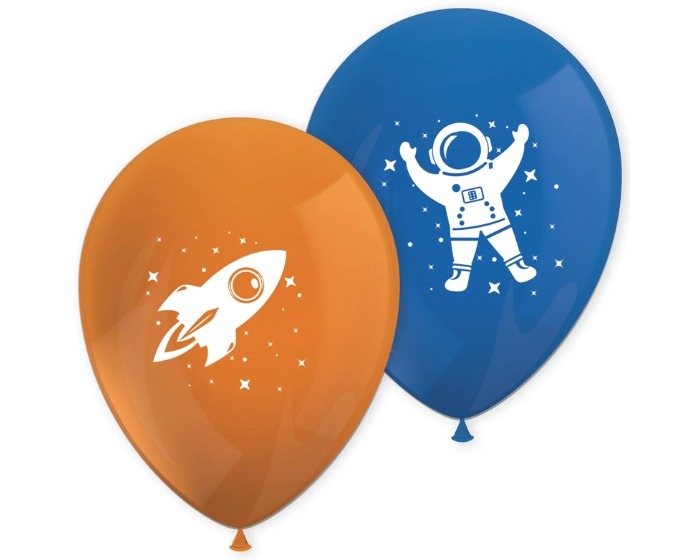 Ballonnen Space - 8 stuks afbeelding