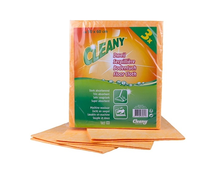 Vloerdoek Oranje Cleany - 50x60cm - 3 stuks afbeelding