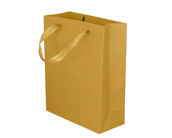 Kartonnen Cadeautas M Goud (12st) afbeelding