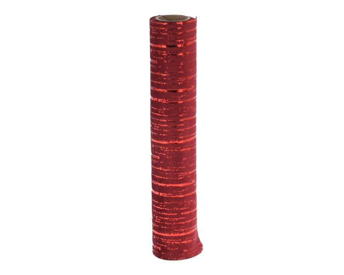 Decoratiestof Fluweel Rood (28x150cm) afbeelding