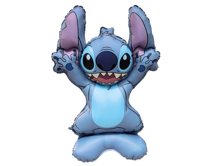 Folieballon 3D Stitch Standing Supershape - 73x103cm afbeelding