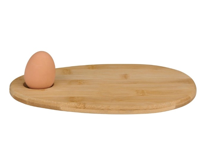 Ontbijtbord met eierhouder Alpina - 25x18cm afbeelding