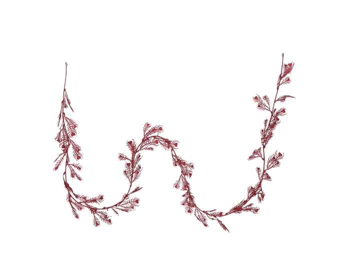 Slinger Bladeren Glitter Rood (170cm) afbeelding