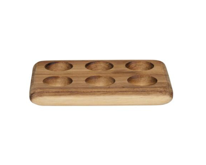Houten Eiertray voor 6 eieren Alpina afbeelding