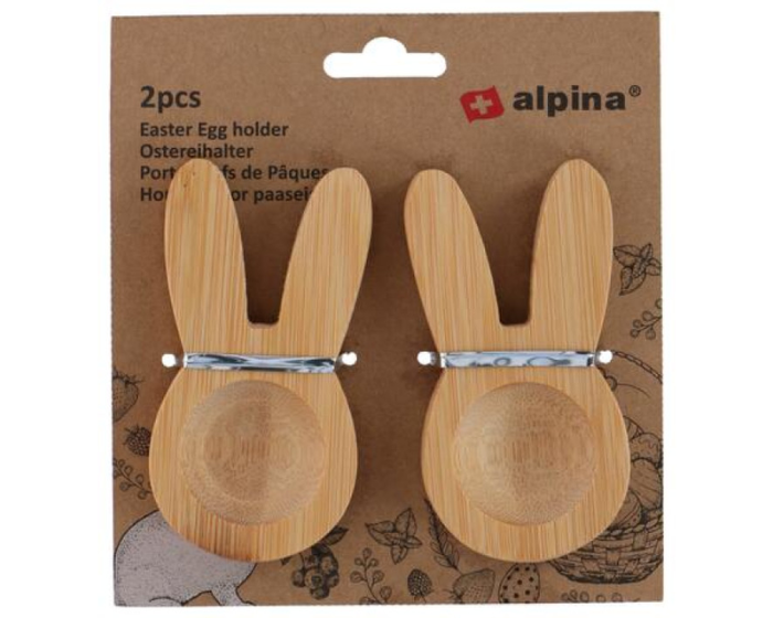 Paasei Houder Hout - 2 stuks afbeelding