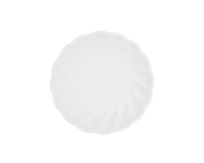 Bordjes Bloem Wit - 18,8cm - 6 stuks afbeelding