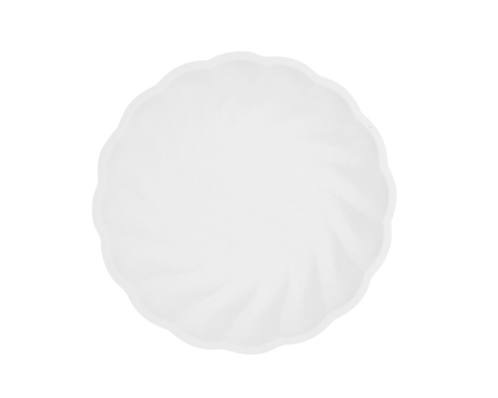 Borden Bloem Wit– Ø22,9cm – 6 stuks afbeelding