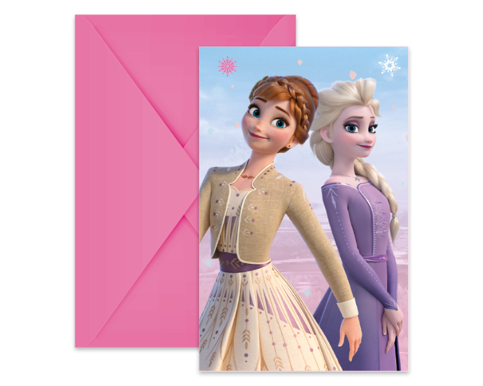 Uitnodigingen Frozen 2 Wind Spirit - 6 stuks afbeelding
