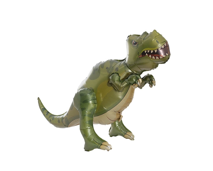 3D Folieballon Dino T-Rex Groen (83x66x33cm) afbeelding