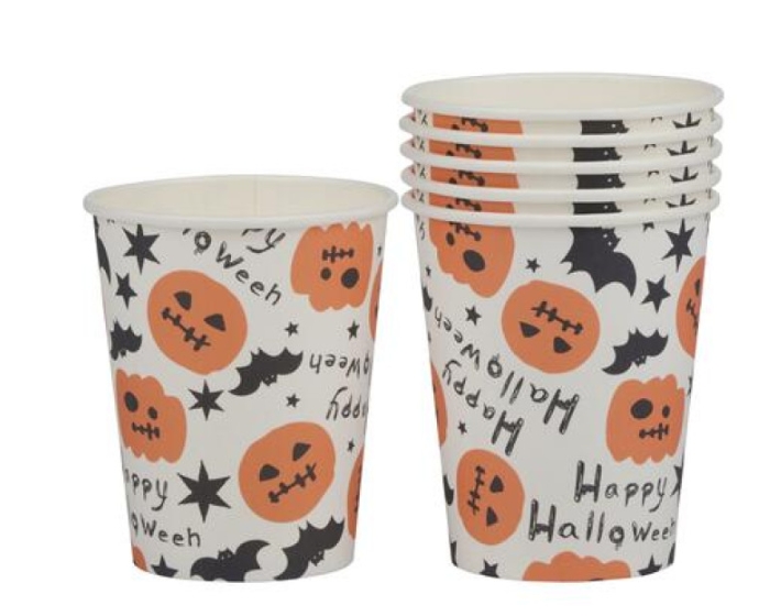 Bekers Happy Halloween - 266ml - 6 stuks afbeelding