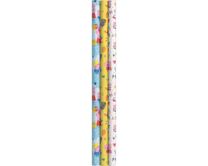 Cadeaupapier Peppa Pig - 70x200cm - 3 rollen afbeelding