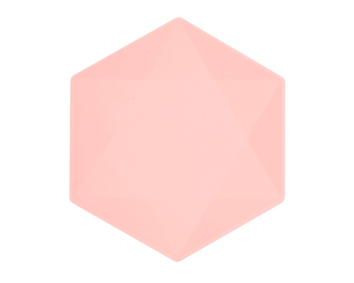 Borden - Hexagon - Groot Abrikoos - 6 stuks afbeelding