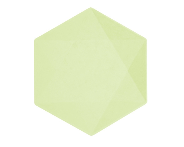 Borden - Hexagon Groot - Groen - 6 stuks afbeelding