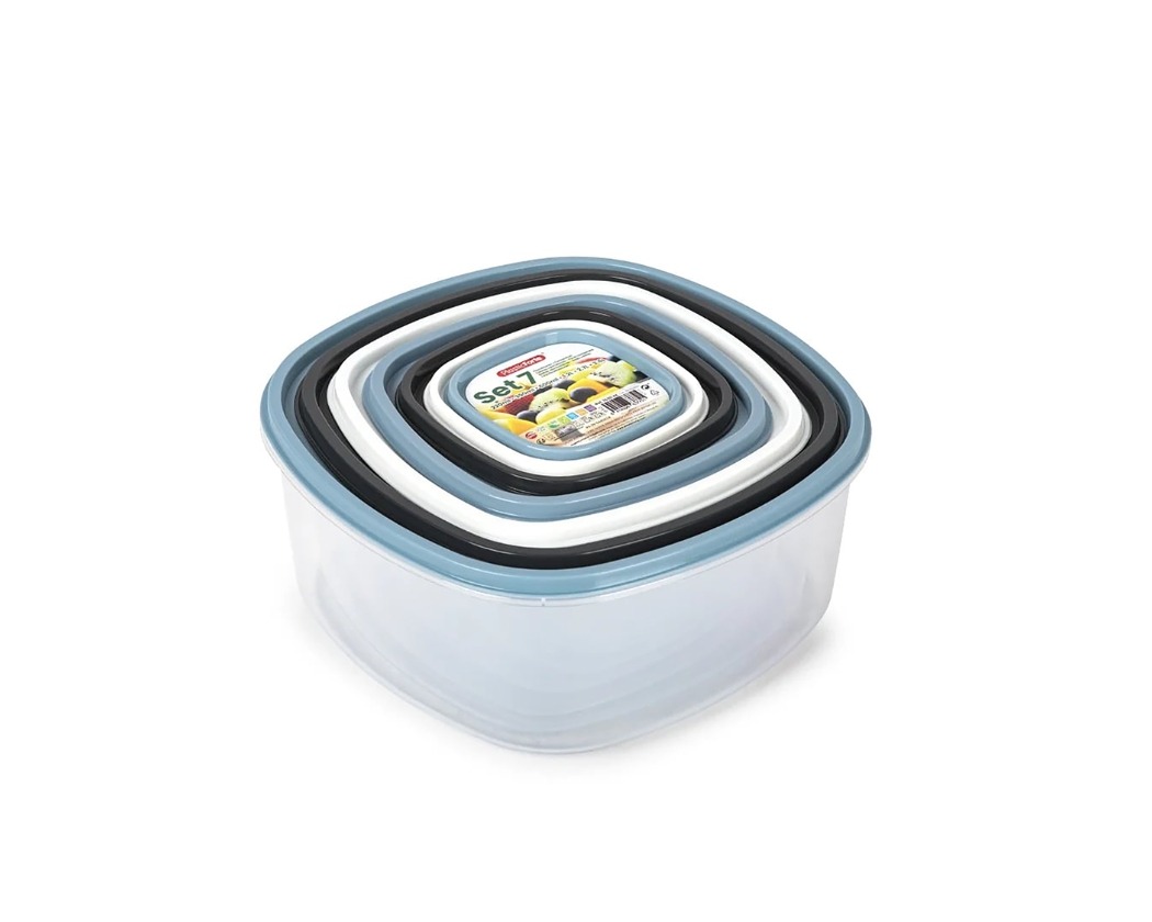 Voorraadbak set Plastic Forte - 7 stuks afbeelding