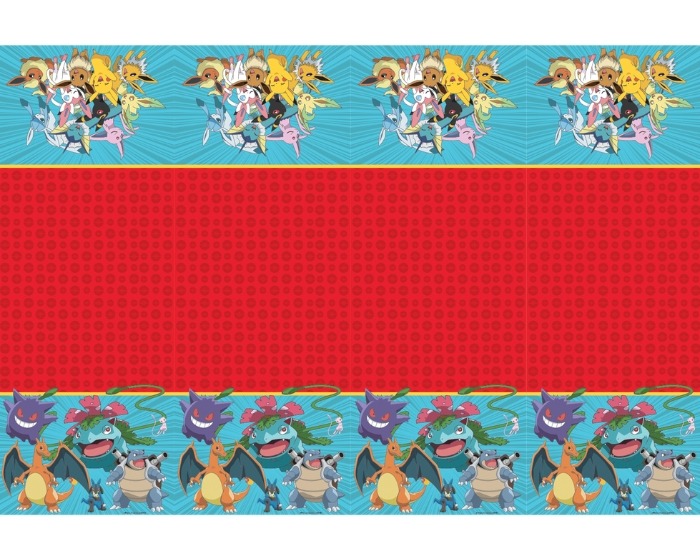 Plastic Tafelkleed Pokemon - 120x180cm afbeelding