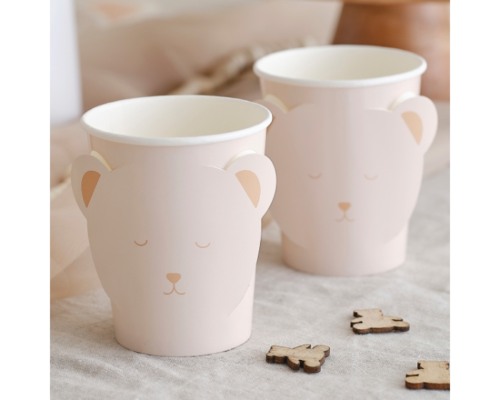 Bekers - Teddy Beer Ginger Ray - 8 stuks afbeelding