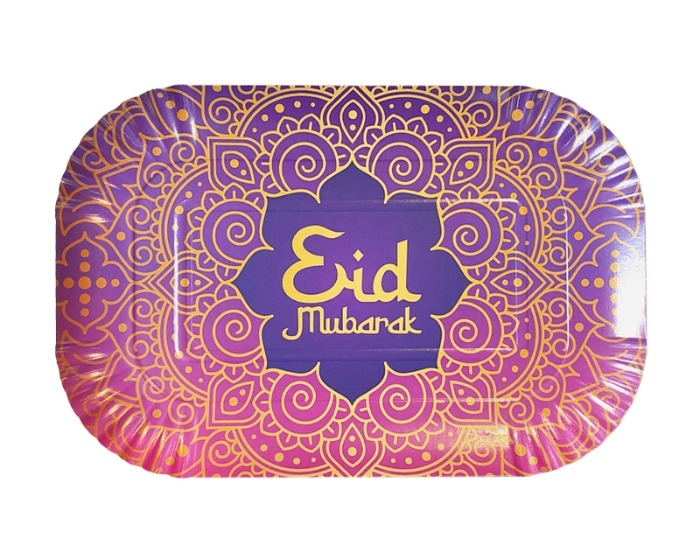 Papieren Serveerschalen Eid Mubarak - 2 stuks afbeelding