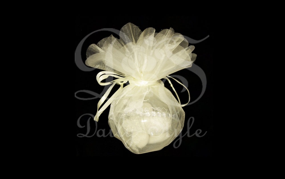 OrganzazakØ35cm Creme (12st) afbeelding