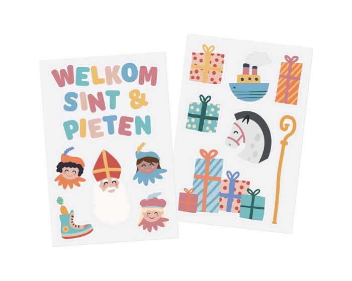 Raamstickers Welkom Sint&Pieten (13st) afbeelding