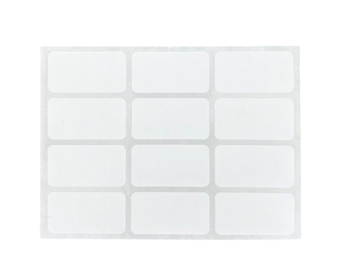 Blanco Etiketten Zelfklevend S (12 op 1 vel, 10 vellen) afbeelding