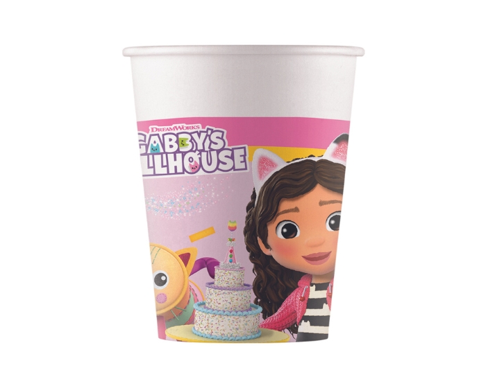 Bekers - Gabby's Poppenhuis - 200ml - 8 stuks afbeelding