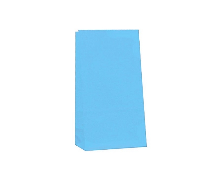 Papieren Zakje Blauw - 12 stuks afbeelding