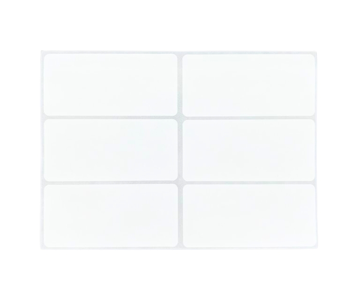 Blanco Etiketten Zelfklevend M (6 op 1 vel, 10 vellen) afbeelding
