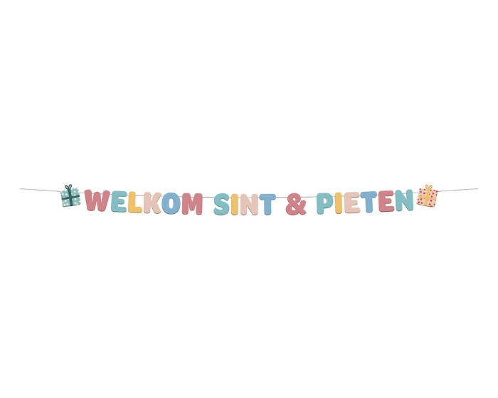 Letterslinger Welkom Sint&Pieten (1,5m) afbeelding