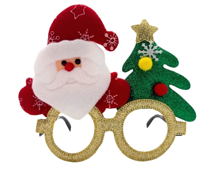 Kerstbril Kerstman&Boom afbeelding