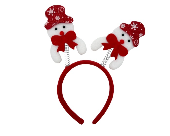 Kerstdiadeem Sneeuwpop afbeelding