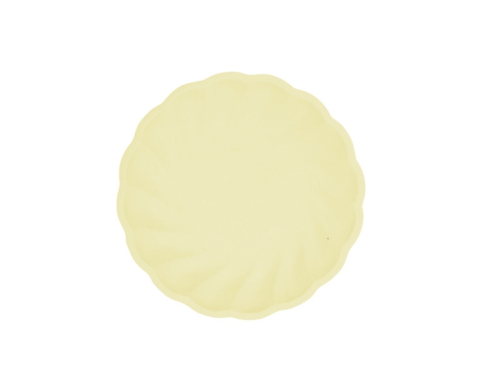Bordjes - Bloem Geel - 18,8cm - 6 stuks afbeelding