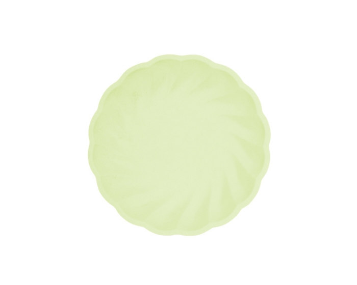 Bordjes - Bloem - Groen - 18,8cm - 6 stuks afbeelding