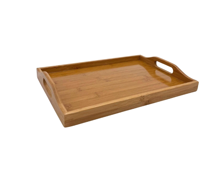 Dienblad Rechthoek handvat Bamboe M (40x30cm) afbeelding