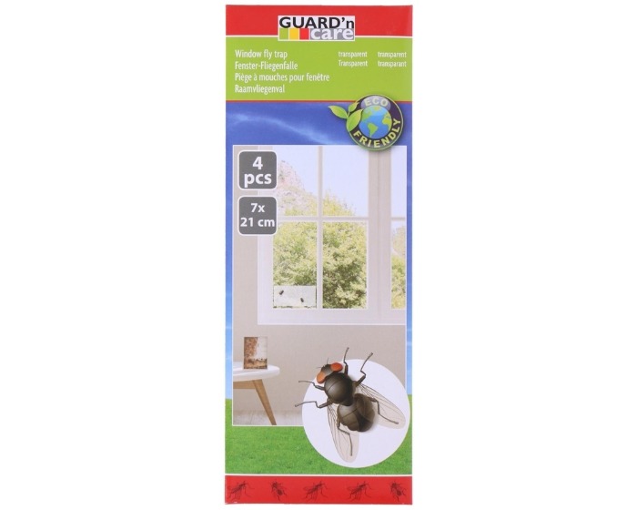 Transparante Vliegenval Guard'n Care - 4 stuks afbeelding