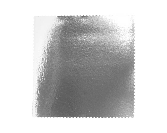 Taartkarton 32x32cm Zilver (5st) afbeelding