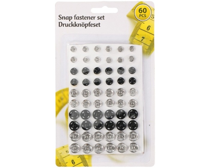 Drukknopen set - 60 stuks afbeelding
