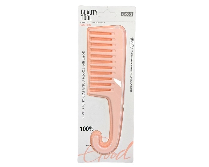 Haarkam XL Roze - 22cm afbeelding