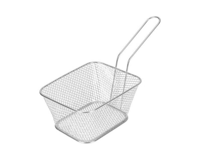 Mini Frituurmandje Klein Zilver afbeelding
